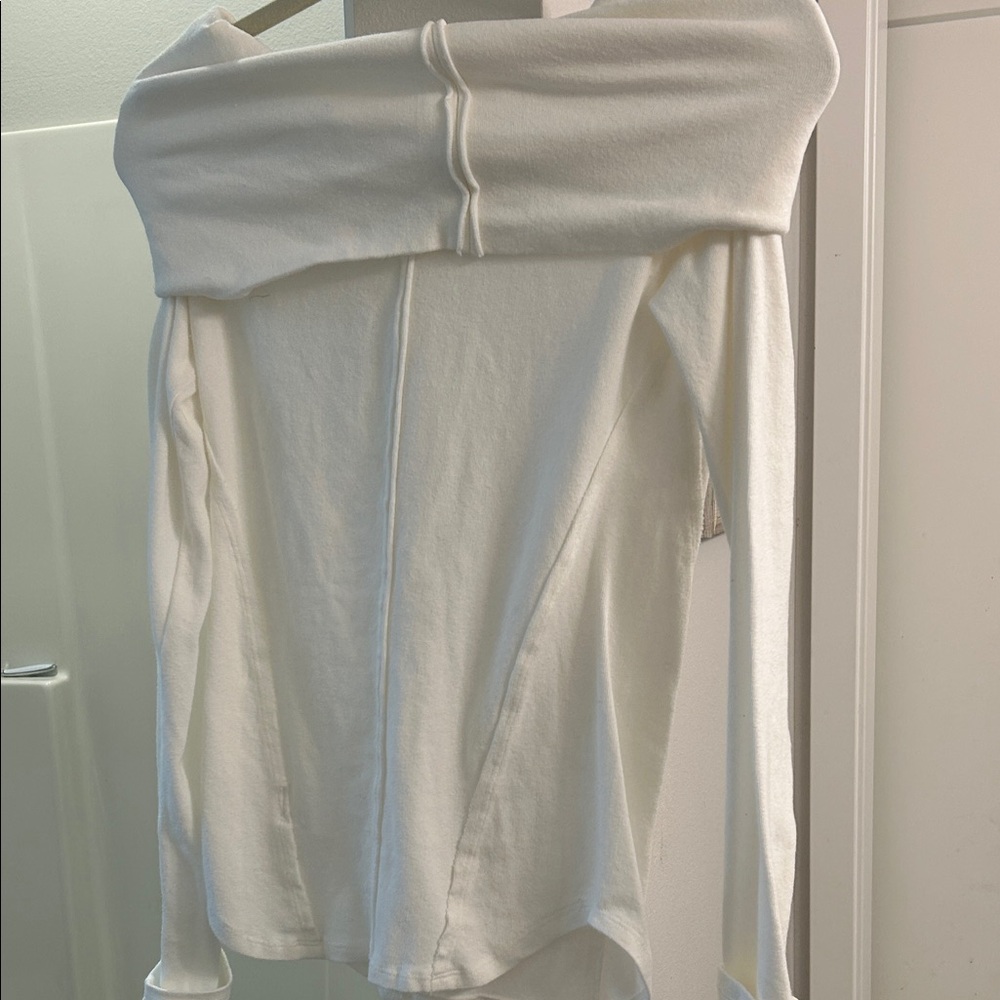We The Free Cream Off-Shoulder Top